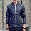 NaranjaSabor 2019 New Men's leather Jacket PU Fashion Spring Autumn Jackets Faux Leather Slim Fit Male Motorcycle Coats N559