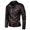 7XL Men Motorcycle Vintage Rock & Roll Casual Leather Jacket Coat Men Autumn Design Biker Rivet Pockets PU Leather Jackets Men