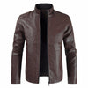 Men Autumn Fashion Casual Motorcycle PU Leather Jacket Coat Men Faux Leather Jaqueta De Couro Masculina Leather Coat Jackets Men
