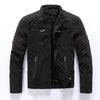 2019 Autumn Winter Men's Leather Jacket Casual Fashion Stand Collar Motorcycle Jacket Men Slim High Quality PU Leather Coats