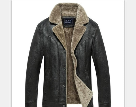 New Top Quality Leather Jacket Mens Leather Jacket And Coat Smart Casual Jacket Jaqueta De Couro Masculina